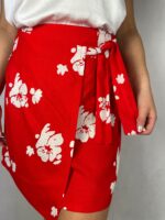 Krótka letnia spódnica z wiskozy - obrazek 3