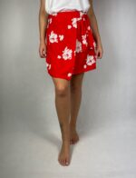 Krótka letnia spódnica z wiskozy